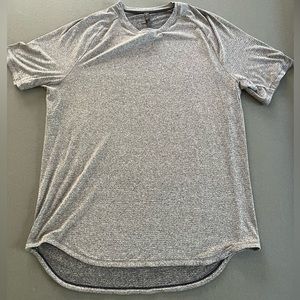LULULEMON Men’s Short Sleeve Shirt, XXL, Heather Gray